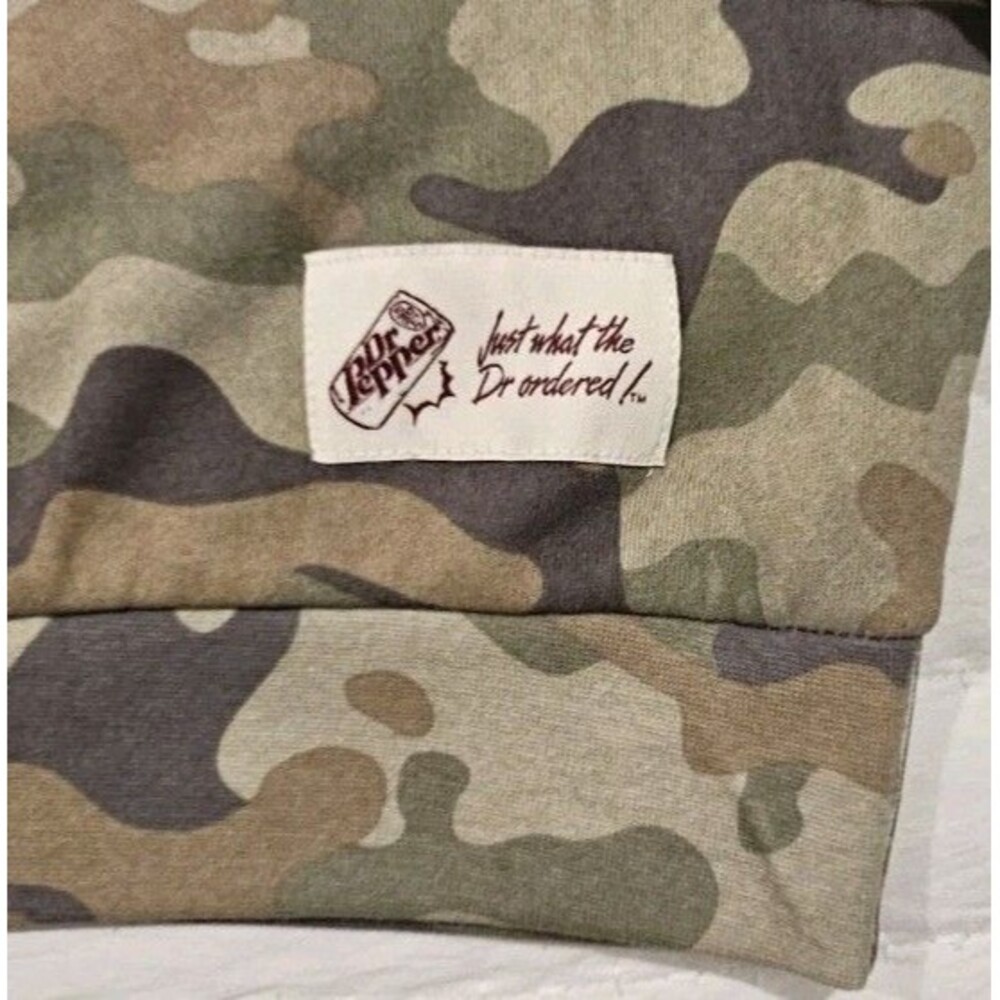 Dr. Pepper Camo Womens Oversized Sweatshirt Sz L - Picture 2 of 11